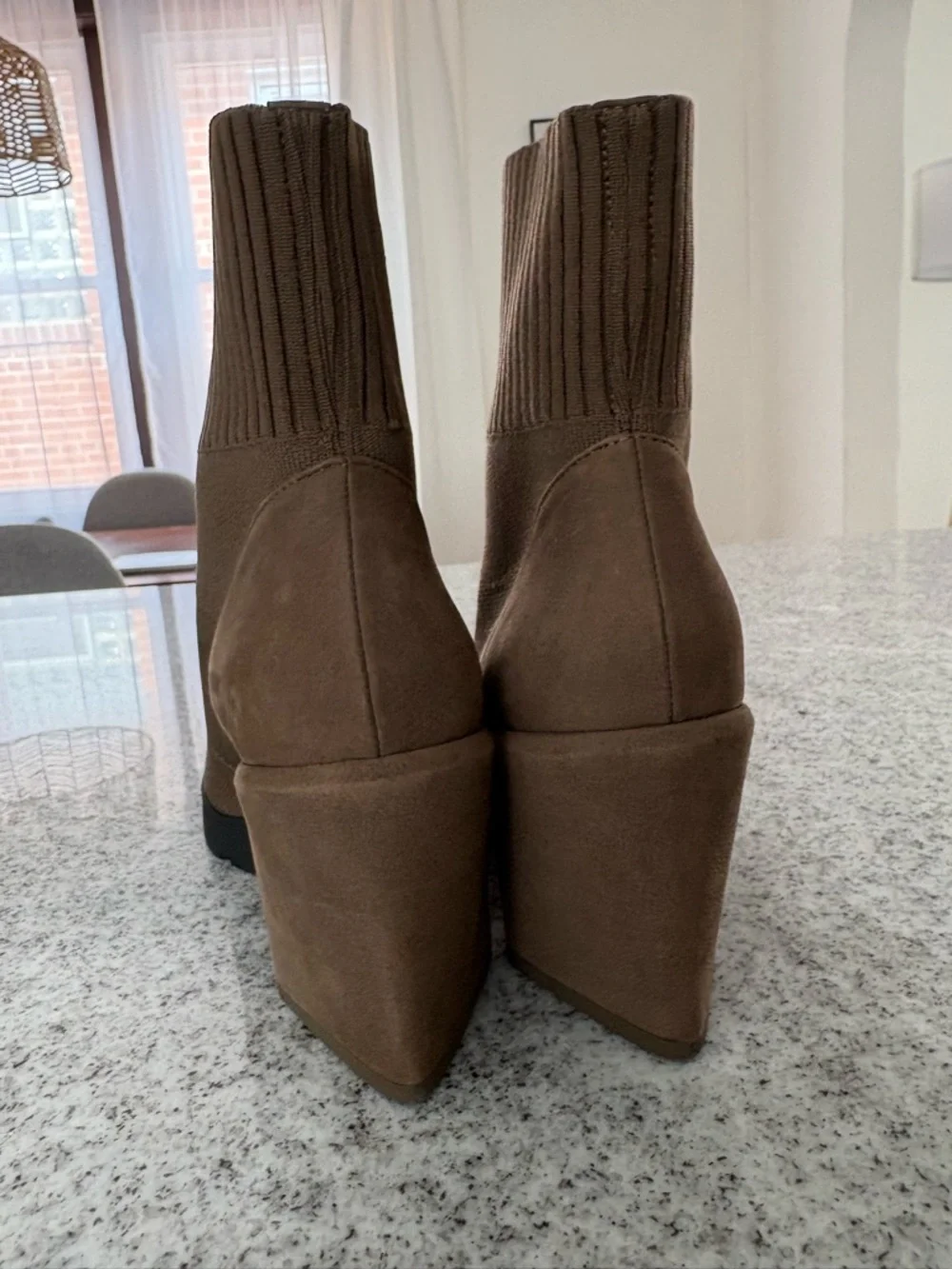 Eileen Fisher spell sock booties Antelope color size 7.5